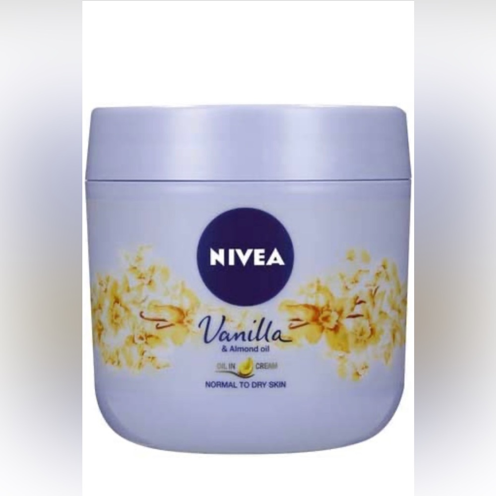 Nivea Vanilla Almond Oil Body Cream 13.52 oz X(2) pack